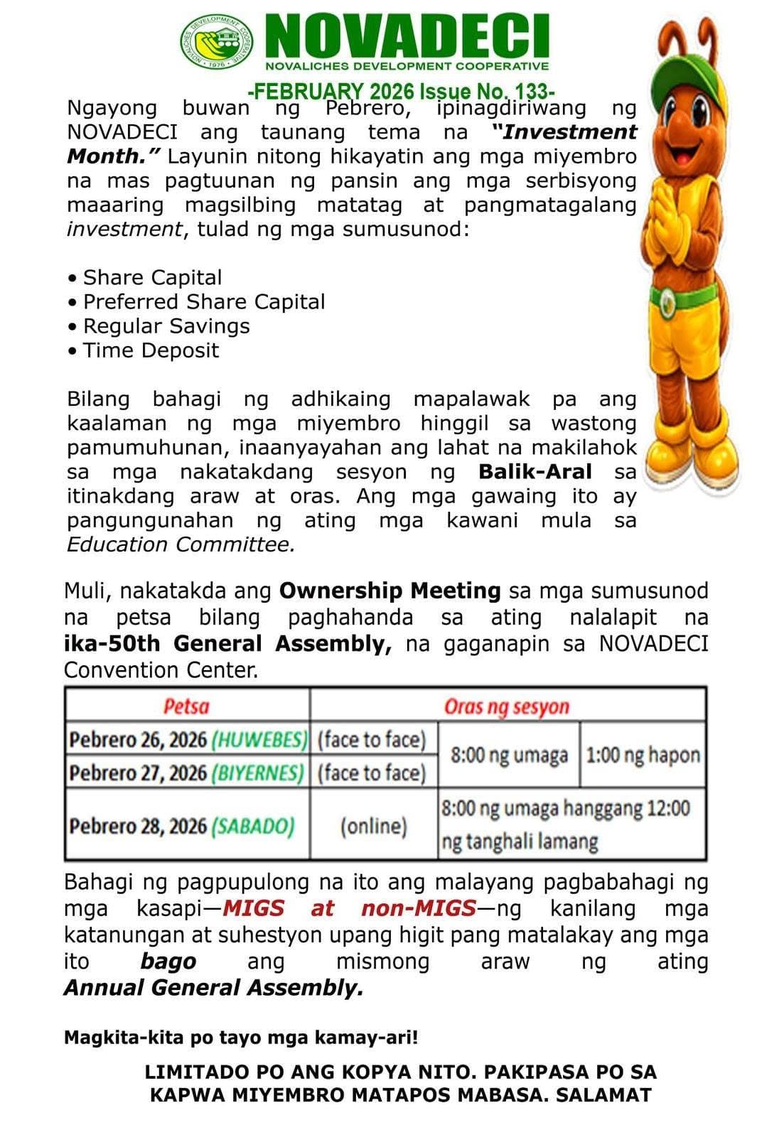 NOVADECI News Gram February 2026 — page 1