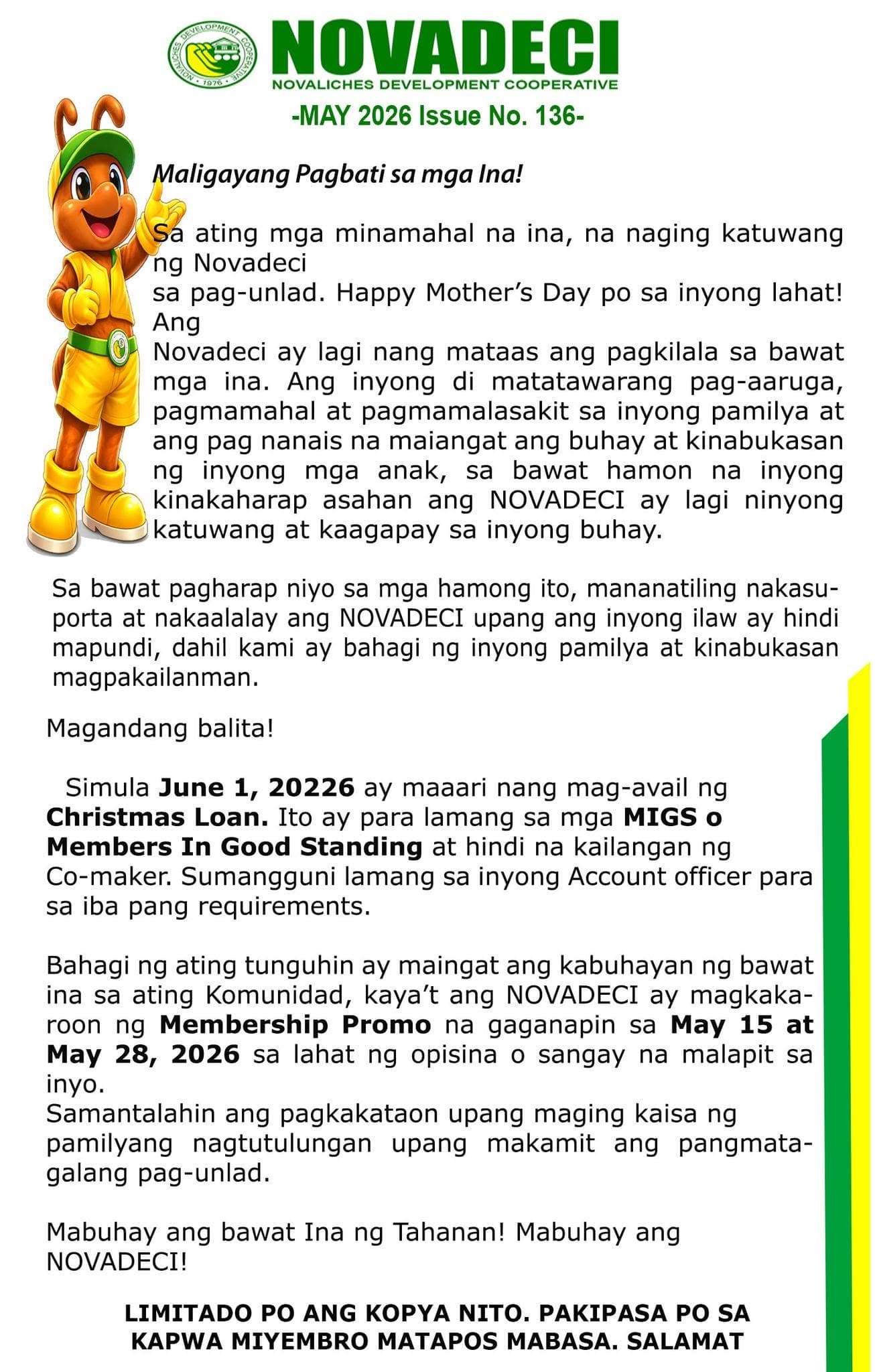 NOVADECI News Gram May 2026 — page 1