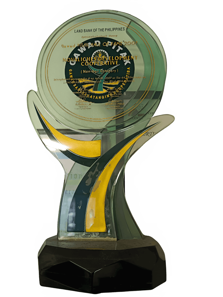 Gawad PITAK Hall of Fame 2007 trophy from Land Bank of the Philippines