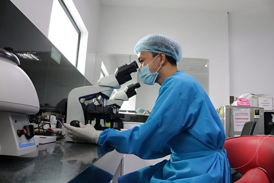 Healthcare professional providing medical services at the NOVADECI Clinic