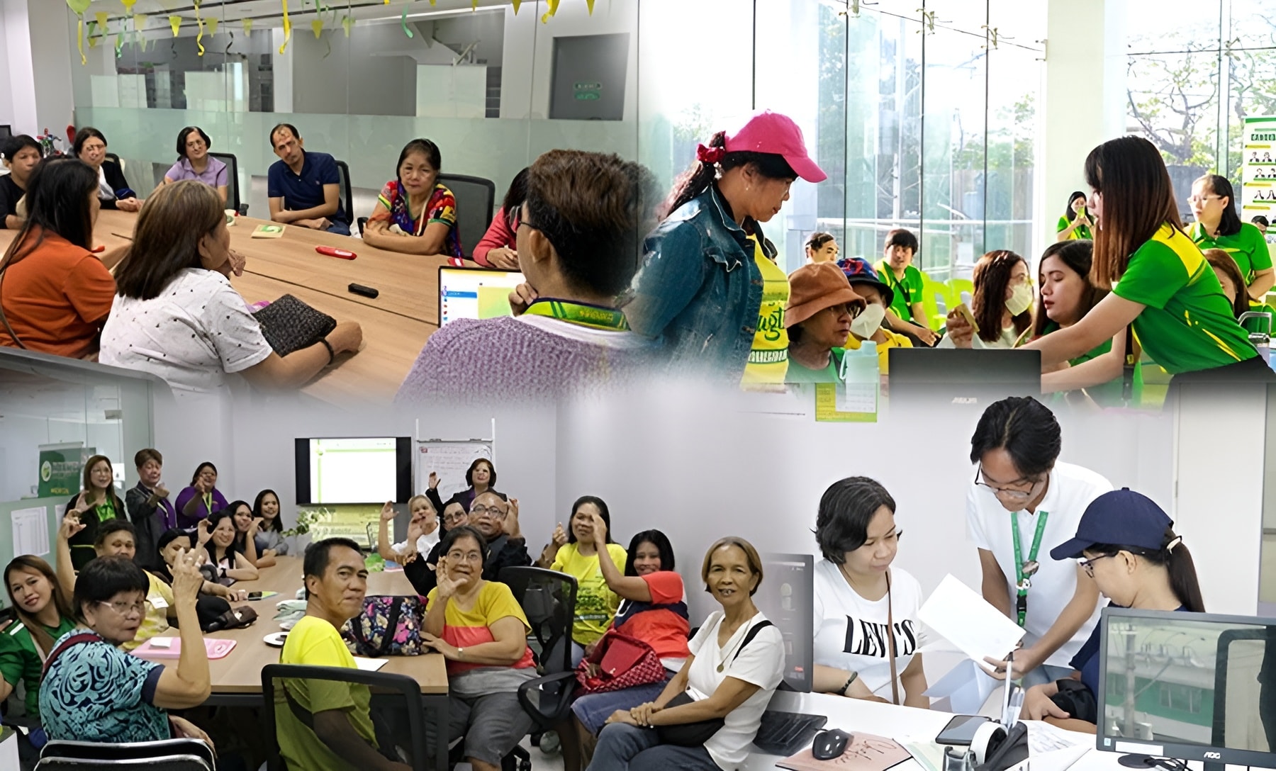 NOVADECI members and staff during an orientation session